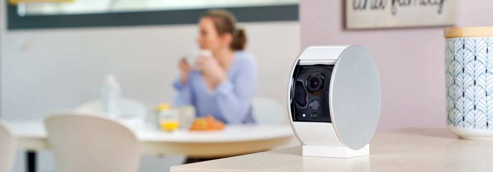 Caméra de surveillance Somfy® avec sirène, grise