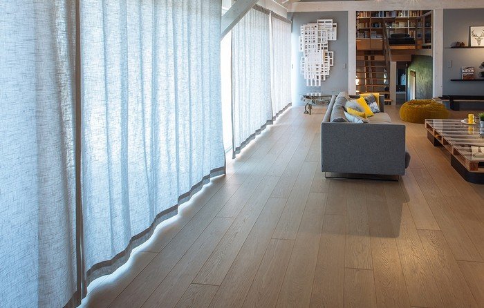 rideau salon electrique